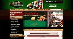 Desktop Screenshot of billiardsaddiction.com